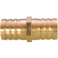 5PCS Straight Connector Brass Garden Hose Mender End Repair Water Hose Coupling Splicer Mender 25Mm