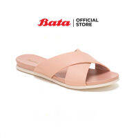 Bata บาจา รองเท้าส้นแบน รองเท้าแตะ รองเท้าแตะคาเฟ่ รองเท้าใส่ลำลอง รองเท้าแฟชั่น รองเท้าแตะใส่สบาย สำหรับผู้หญิง รุ่น Urai สีชมพู 6615528