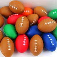 【Ready Stock】 ▪ C30 Cross-border Hot Sale British American Small Brown Rugby Childrens Decompression Toy Foam Decompression pu Ball Buy One Get One Free