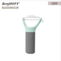 BergHOFF มีดปอกผักผลไม้ Y-Peeler สแตนเลสสตีล  รุ่น Leo ทนทาน 13 ซม. สีฟ้า มือจับสีดำ 3950001