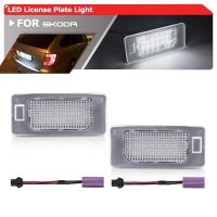 Canbus โคมไฟเปลี่ยนไฟส่องทะเบียนรถ Led สำหรับ A7รถยนต์ Skoda Octavia Combi 5E ไร้ข้อผิดพลาด Yeti Fabia B6รวดเร็ว MK3