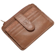 BULLCAPTAIN Men Wallet Business Card Holder leather pickup package bus