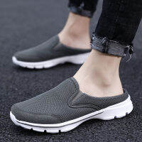 Breathable Flats Shoes Skidproof Comfortable Outdoor Wear-resisting High Quality Footwear Mans Casual Mesh Half Slippers