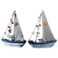 Sail Boat Model Decoration Wood Decor Miniature Sailing Boat Model Reusable Fishing Boat Ornament Nautical Home Decor for Nursery Party Kids Bathroom well-liked