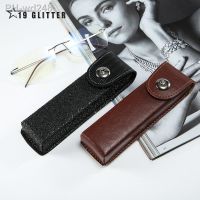 Classic Leather presbyopic Glasses Case women Elegant leather Glasses Box Suitable for narrower glasses