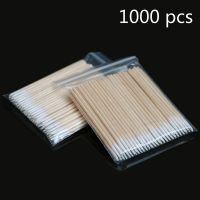 ❄ 1000 pcs Wood Cotton Swab Eyelash Extension Tools Medical Ear Care Cleaning Wood Sticks Cosmetic Cotton Swab Cotton Buds Tip