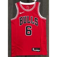 ยอดนิยม hot pressed 2022 nba Chicago Bulls No. 6 Caruso red basketball jersey