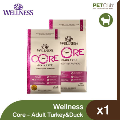 [PETClub] Wellness Core Adult Cat Turkey&amp;Duck - อาหารเม็ดแมว สูตรไก่งวงและเป็ด 2 ขนาด [2.2kg,4.9kg]