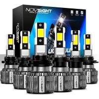 NOVSIGHT H7 LED Canbus Headlight Bulbs H4 H11 H8 H9 9005 HB3 9006 HB4 H1 9012 Car Lamp 72W 15000LM Bright 6500K White Led Lights Bulbs  LEDs  HIDs