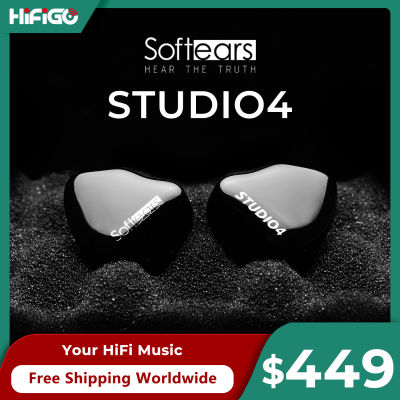 Softtears Studio Series Studio4 4 BA Driver หูฟังชนิดใส่ในหู4-Driver 3-Way Crossover Professional HiFi IEMs HiFiGo