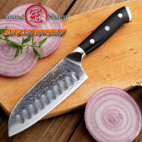 5 Inch Santoku Knife VG10 Japanese Damascus Stainless Steel 67 Layers Japanese Damascus Kitchen Knives Professional Chefs Tools ?พร้อมส่ง?มีดเชฟดามัสกัส มีดเชฟเหล็กดามัสกัส มีดเชฟเหล็กกล้าค