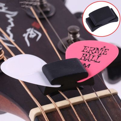 Portable Guitar Pick Holder Rubber Guitar Pick Holder Fix On Guitar Headstock For Guitar Bass Stringed Instruments Accessories Guitar Bass Accessories