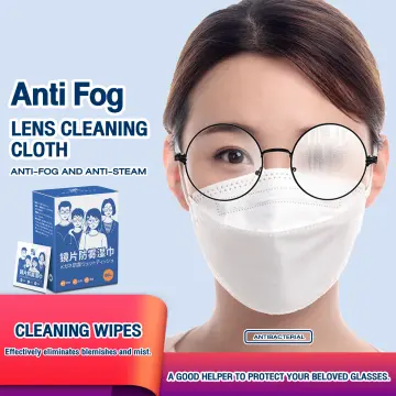 10Pcs Anti Fog Wipes for Glasses Anti-fog Eyeglasses Wipes Anti Foggy Cloth