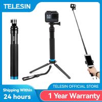 (Bishop Belle) TELESIN อลูมิเนียม Selfie Stick ยืดมือถือกล้องโทรทรรศน์ขั้วโลก Monopod ขาตั้งกล้องเมาท์สำหรับ GoPro XiaoYi DJI Osmo การกระทำ2