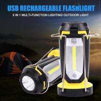 ( Pro+++ ) คุ้มค่า 3-in-1 LED Camping Lantern ไฟฉายแบบชาร์จไฟได้โคมไฟตั้งโต๊ะสำหรับเดินป่าตกปลากลางแจ้ง ราคาดี ไฟฉาย แรง สูง ไฟฉาย คาด หัว ไฟฉาย led ไฟฉาย แบบ ชาร์จ ได้