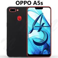 P❤️M เคส ซิลิโคน สีดำ ออปโป้ เอ5เอส Silicone Case For Oppo A5s (6.2")