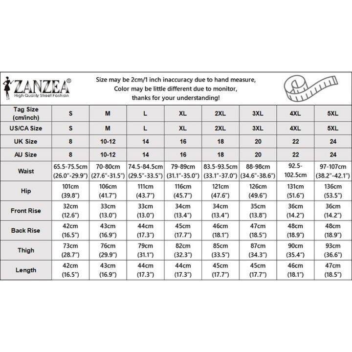 henai751997-zanzea-กางเกงขาสั้น-เอวสูง-ยางยืด-ลําลอง-สีพื้น-สไตล์เกาหลี-สําหรับผู้หญิง