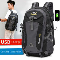 40L Waterproof USB Charging Climbing Backpack Men Cycling Sport Bags Unisex Mountaineering Backpacks Outdoor Travel Bag For Men