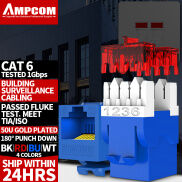 AMPCOM Giắc Cắm Keystone Cat6 1 5 10 Gói