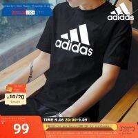 Adidas short-sleeved mens 2023 summer new sportswear breathable half-sleeved mens breathable shirt T-shirt