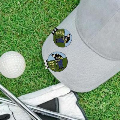 ：“{—— NEW Golf Hat Clip Golf Ball Mark Magnetic Adsorption Golf Marker Removable Metal Golf Clips Golf Accessories