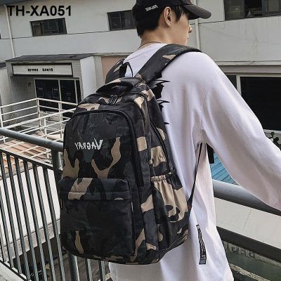 mens new crossbody backpack outdoor all-match casual large-capacity middle and high school college students schoolbag female