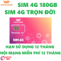 Sim 4G 180GB vietnamobile trọn đời có hạn sử dụng 12 tháng thumbnail