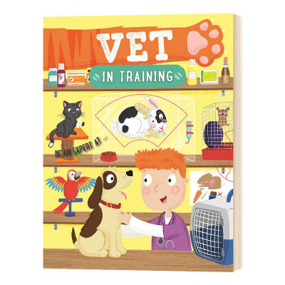 Become a veterinarians training English original vet in training steam knowledge encyclopedia parent-child reading childrens English Enlightenment scientists science popularization activities Game Book English book