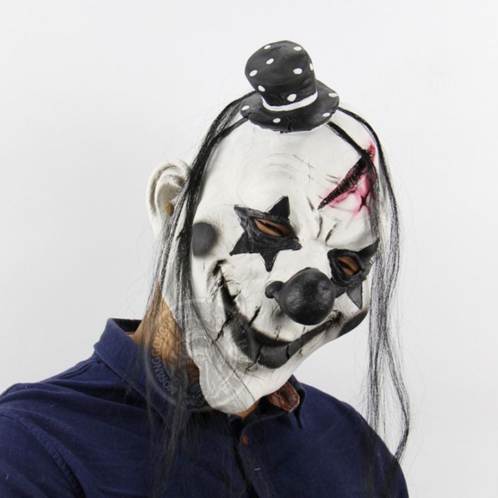 ready-stock-funny-demon-clown-mask-latex-halloween-joker-fancy-party-dress-rubber-cosplay-scary-grimace-costume-masks-props-adult-one-size
