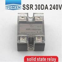 การควบคุม YHD2430A SSR 30DA 3-32V เอาต์พุต DC 12 ~ 240VAC โซลิดสเตตรีเลย์แบบเฟสเดียว