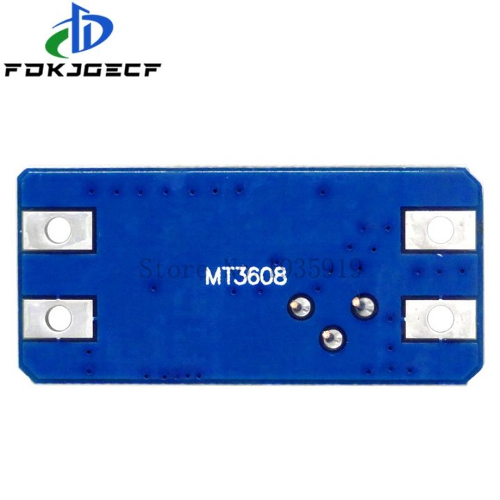 โมดูลคอนเวอร์เตอร์เพิ่มกำลังบูสเตอร์พาวเวอร์ซัพพลาย-mt3608-dc-dc-แผงวงจรรวม28v-2a-สำหรับวงจรรวม-arduino-จำนวน100ชิ้น