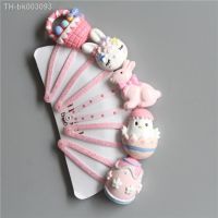 ✤▲ 5PCS Cute Bunny Chicken Flower Basket BB Clips Kids Hairpins Baby Hair Clips Headdress Girls Hair Accessories Children Headwear