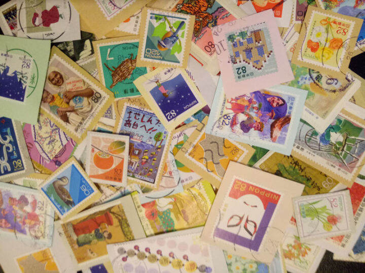 60 pcs Japan Postage Stamps Jepun Setem Japan Stamp Lazada