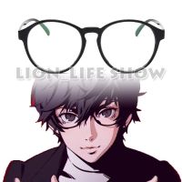 【】 littlebaby.lk Persona Joker Kurusu Black Glasses Cosplay Accessory