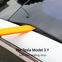 Glass Seal Strip for Tesla Model 3 Y Silicon Rubber Car Skylight Sealing Ring Waterproof Tape Kit Strips Accessories 2017-2023