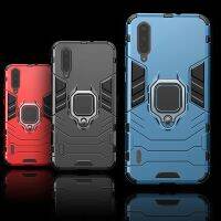 【Electronic Store】สำหรับ Xiaomi Mi A3 Case 4 In 1 Armor PC Cover ที่วางแหวนนิ้วเคสโทรศัพท์สำหรับ Mi A 3 Mi CC9 CC 9e ฝาครอบกันกระแทกกันชนเชลล์