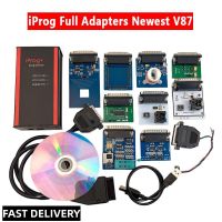 Newest IPROG Pro V87 Full Set ECU Key Programmer Iprog+ Eeprom IMMO For Car Airbag Reset Dashboard Kilometer DIGIPROG 3 Carprog