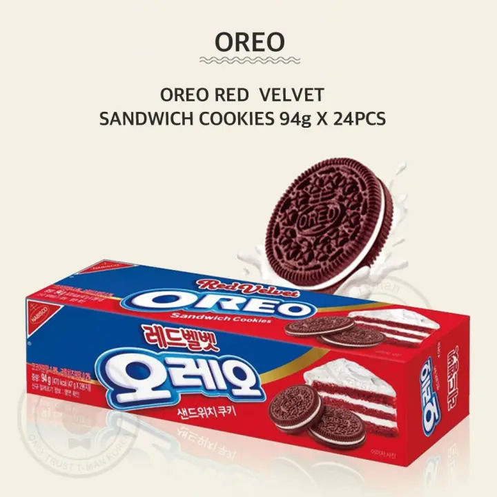 โอริโอ้-รสเค้กเรดเวลเวทไม่มีขายในไทย-oreo-cake-redvelvetเกาหลี-โอรีโอ้-94-g