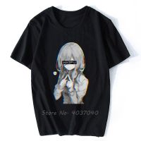 เสื้อยืดผ้าฝ้ายผู้ชายและวง Miku Waifu B &amp; W