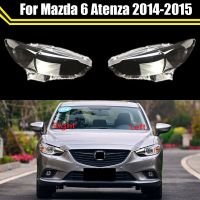 ฝาครอบไฟหน้าสำรองรถยนต์สำหรับ Mazda 6 Atenza 2013-2016โป๊ะไฟแบบโปร่งใสเคสโคมไฟหลอดไฟหน้ากรอบเลนส์กระจก