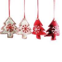 Christmas tree ornament Felt Christmas stocking Felt little Christmas tree hanging decoration