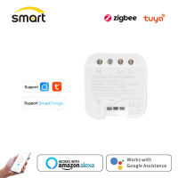 Hub Tuya DIY Zigbee โมดูลสวิตช์อัจฉริยะ12 Gang Control Light Automation Relay Works Alexa Home Smartthings