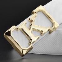 ✌  K letter belt for men fashion designer belts boy leisure Cowskin Waist genuine leather buckle Waistband