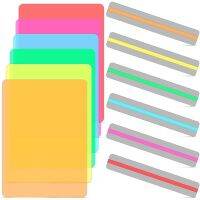 12 Pcs Guided Reading Strips Set Colored Overlays Dyslexia Tools Correction Gels Lighting Filter Plastic Sheets Bookmark