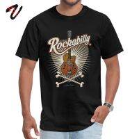 Customized Rockabilly Guitar T-Shirts For Men 2019 Newest Summer/Autumn Round Neck Programmer Movie Sleeve T-Shirts T-Shirts S-4XL-5XL-6XL