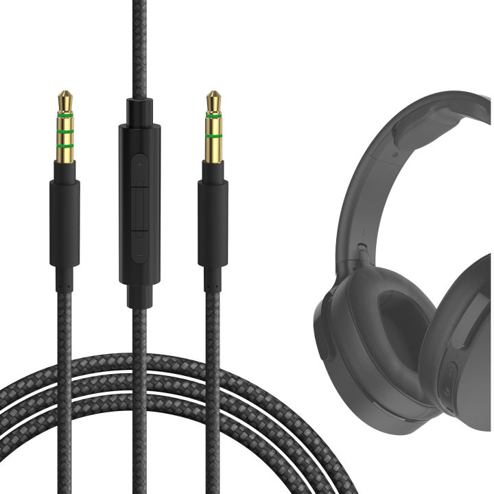 Geekria Audio Cable with Mic Compatible with Skullcandy Crusher