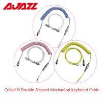 Ajazz สายคัสต้อมคีย์บอร์ดแบบคออยล์ Custom Coiled Cable for Mechanical Keyboard  Aviator Connector