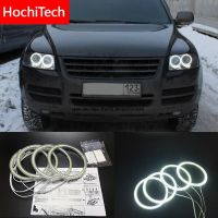 Hochitech สำหรับ Volkswagen Vw Touareg 2003 2006 Smd สว่างพิเศษดวงตานางฟ้า Led สีขาว12V Drl การวิ่งเวลากลางวันชุดแหวนทรงกลด