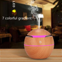 130ML USB Air Humidifier Aroma Diffuser Ultrasonic Cool Mist Air Purifier 7 Color Change LED Night light For Office Home