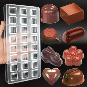 9 style polycarbonate chocolate bar mold confectionery tools sweet candy  chocolate mould baking pastry mold